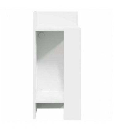 vidaXL Side Table with Shelf Black 25.5x27x60 cm