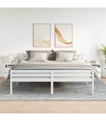 vidaXL Bedside Cabinets 2 pcs with 2 Drawers White 40x33x60 cm