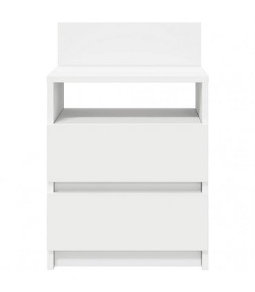 vidaXL Bedside Cabinets 2 pcs with 2 Drawers White 40x33x60 cm