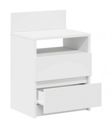 vidaXL Bedside Cabinets 2 pcs with 2 Drawers White 40x33x60 cm