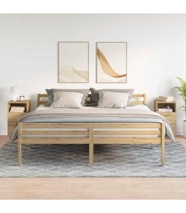 vidaXL Bedside Cabinets 2 pcs with 2 Drawers Artisan Oak 36x36x68 cm