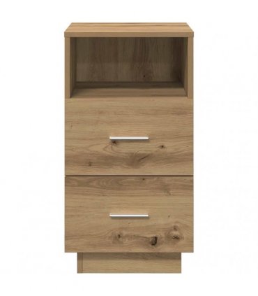 vidaXL Bedside Cabinets 2 pcs with 2 Drawers Artisan Oak 36x36x68 cm