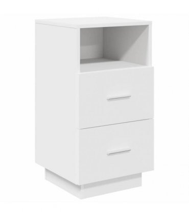 vidaXL Bedside Cabinet with 2 Drawers White 36x36x68 cm