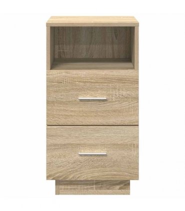vidaXL Bedside Cabinet with 2 Drawers Sonoma Oak 36x36x68 cm