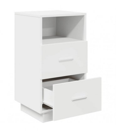 vidaXL Bedside Cabinets 2 pcs with 2 Drawers White 36x36x68 cm