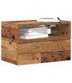 vidaXL Wall-mounted Bedside Cabinets 2 pcs Old Wood 45x26x28.5 cm