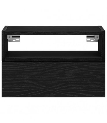 vidaXL Wall-mounted Bedside Cabinets 2 pcs Black 45x26x28.5 cm