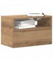 vidaXL Wall-mounted Bedside Cabinet Artisan Oak 45x26x28.5 cm