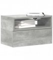 vidaXL Wall-mounted Bedside Cabinets 2 pcs Concrete Grey 45x26x28.5 cm