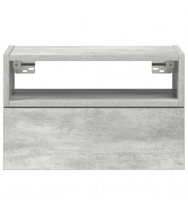 vidaXL Wall-mounted Bedside Cabinets 2 pcs Concrete Grey 45x26x28.5 cm