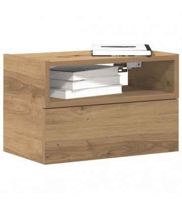 vidaXL Wall-mounted Bedside Cabinets 2 pcs Artisan Oak 45x26x28.5 cm