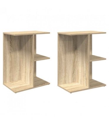 vidaXL Bedside Tables 2 pcs Sonoma Oak 46.5x29x61 cm Engineered Wood
