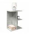 vidaXL Bedside Table Concrete Grey 46.5x29x61 cm Engineered Wood