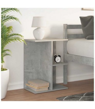 vidaXL Bedside Table Concrete Grey 46.5x29x61 cm Engineered Wood