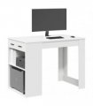 vidaXL Desk with Drawer and Shelf White 102x62x77.5 cm Engineered Wood
