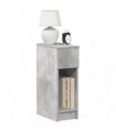 vidaXL Bedside Cabinet with Drawer Concrete Grey 20x36x60 cm