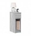 vidaXL Bedside Cabinets with Drawer 2 pcs Grey Sonoma 20x36x60 cm