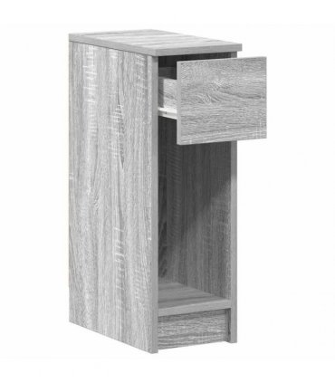 vidaXL Bedside Cabinets with Drawer 2 pcs Grey Sonoma 20x36x60 cm