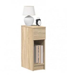 vidaXL Bedside Cabinets with Drawer 2 pcs Sonoma Oak 20x36x60 cm