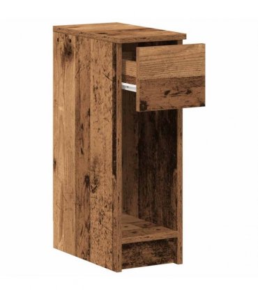 vidaXL Bedside Cabinet with Drawer Old Wood 20x36x60 cm