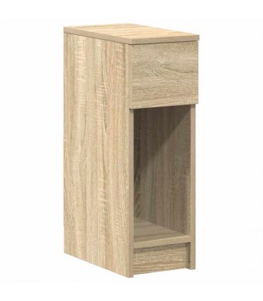 vidaXL Bedside Cabinet with Drawer Sonoma Oak 20x36x60 cm