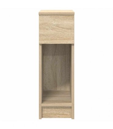 vidaXL Bedside Cabinet with Drawer Sonoma Oak 20x36x60 cm