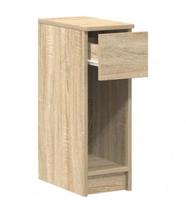 vidaXL Bedside Cabinet with Drawer Sonoma Oak 20x36x60 cm