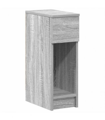 vidaXL Bedside Cabinet with Drawer Grey Sonoma 20x36x60 cm