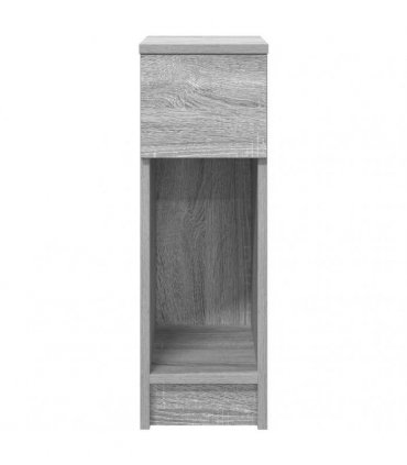 vidaXL Bedside Cabinet with Drawer Grey Sonoma 20x36x60 cm