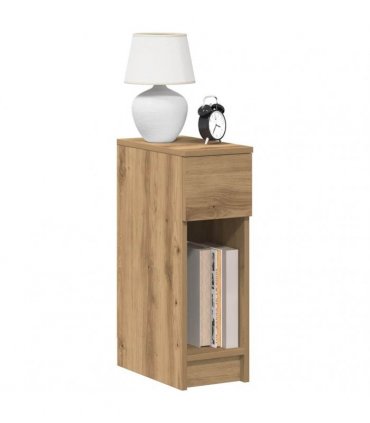 vidaXL Bedside Cabinets with Drawer 2 pcs Artisan Oak 20x36x60 cm