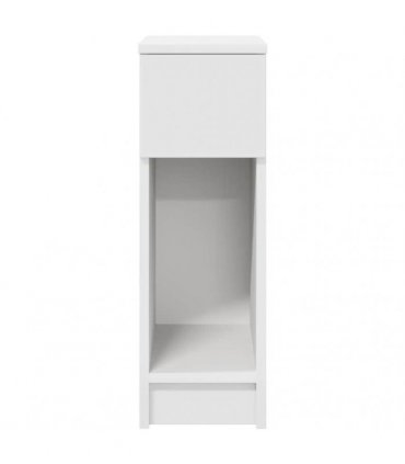 vidaXL Bedside Cabinet with Drawer White 20x36x60 cm