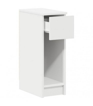 vidaXL Bedside Cabinet with Drawer White 20x36x60 cm