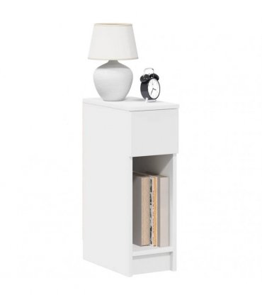 vidaXL Bedside Cabinets with Drawer 2 pcs White 20x36x60 cm