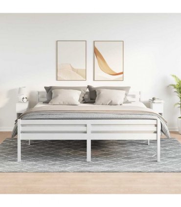 vidaXL Bedside Cabinets with Drawer 2 pcs White 20x36x60 cm