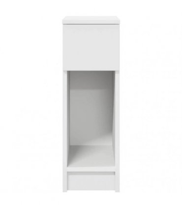 vidaXL Bedside Cabinets with Drawer 2 pcs White 20x36x60 cm