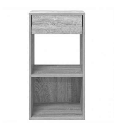 vidaXL Bedside Cabinets with Drawer 2 pcs Grey Sonoma 35x34x66.5 cm