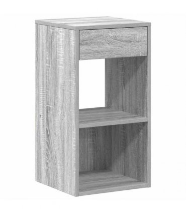 vidaXL Bedside Cabinets with Drawer 2 pcs Grey Sonoma 35x34x66.5 cm
