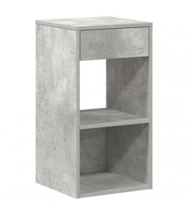 vidaXL Bedside Cabinets with Drawer 2 pcs Concrete Grey 35x34x66.5 cm