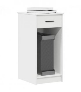 vidaXL Computer Tower Stand | White | Engineered wood | Medium