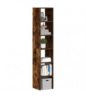 vidaXL Bookcases 2 pcs Stackable Smoked Oak 30x30x80 cm Engineered Wood
