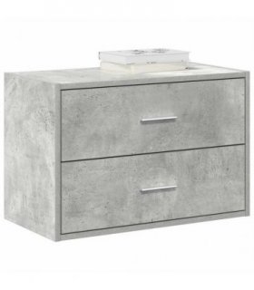 vidaXL Cabinet with 2 Drawers Concrete Grey 60x31x40 cm Engineered Wood