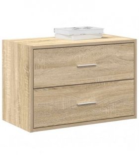 vidaXL Cabinet with 2 Drawers Sonoma Oak 60x31x40 cm Engineered Wood