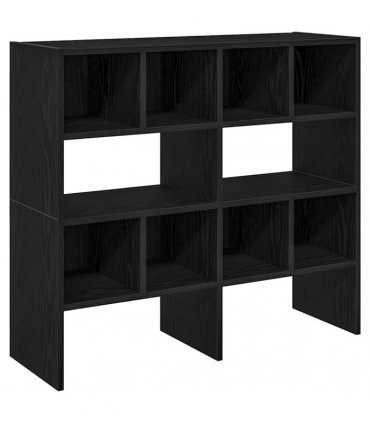 vidaXL Shoe Racks 2 pcs Stackable Black Oak 89.5x30x40 cm