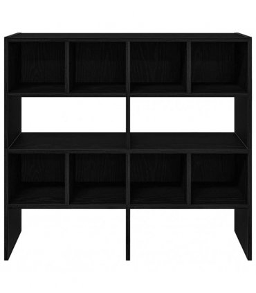 vidaXL Shoe Racks 2 pcs Stackable Black Oak 89.5x30x40 cm