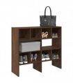 vidaXL Shoe Racks 2 pcs Stackable Brown Oak 89.5x30x40 cm