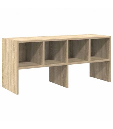 vidaXL Shoe Rack Stackable Sonoma Oak 89.5x30x40 cm