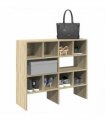vidaXL Shoe Racks 2 pcs Stackable Sonoma Oak 89.5x30x40 cm