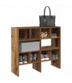vidaXL Shoe Racks 2 pcs Stackable Old Wood 89.5x30x40 cm