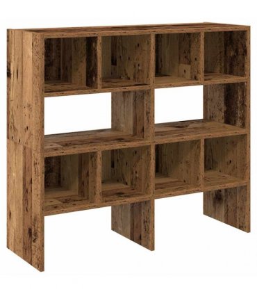 vidaXL Shoe Racks 2 pcs Stackable Old Wood 89.5x30x40 cm