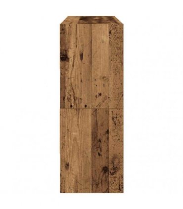 vidaXL Shoe Racks 2 pcs Stackable Old Wood 89.5x30x40 cm